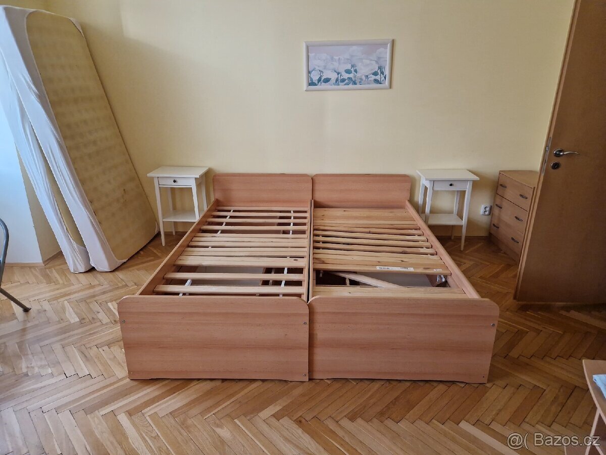 EXTRA NABÍDKA jen 20.12.2025 dva rámy postelí s rošty - 2