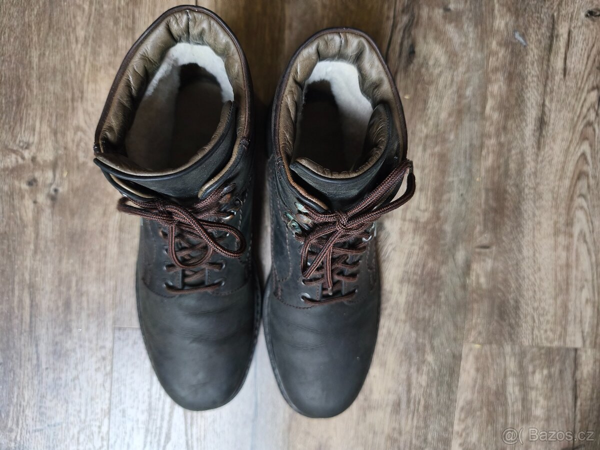 Dvoje goretexové kožené pánské zimní boty v.46/46,5 - 2