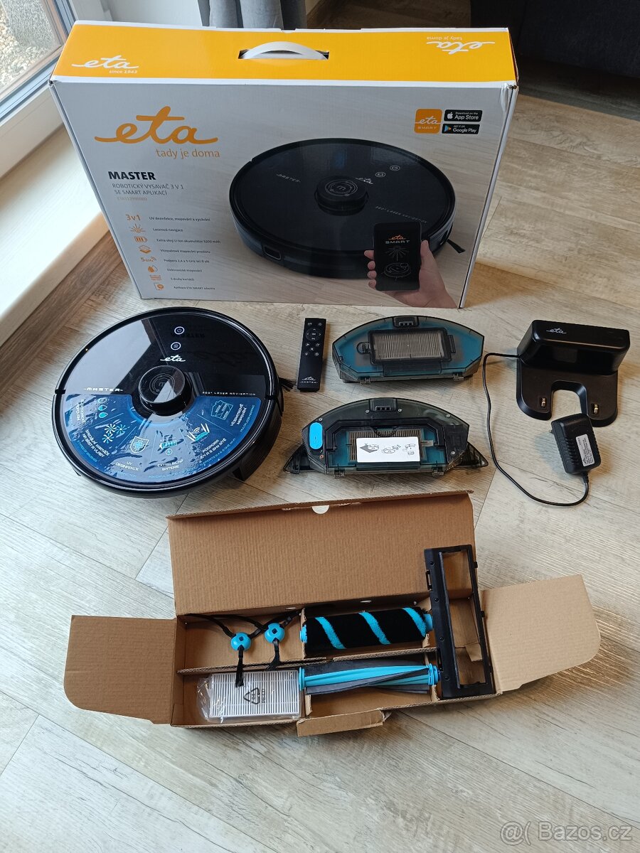 Robotický vysavač ETA Master 5229 3V1 top stav - 2