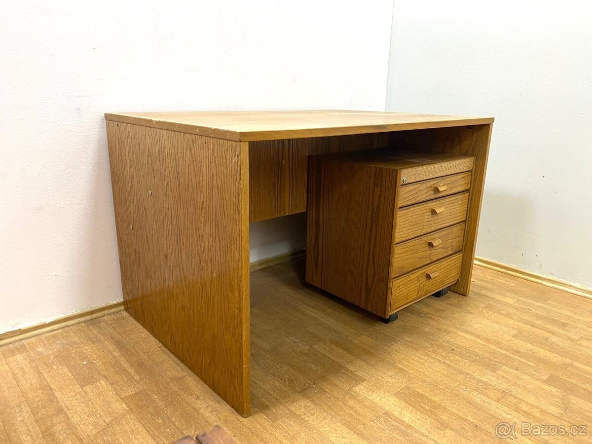 Retro psací stůl 80. léta - 2