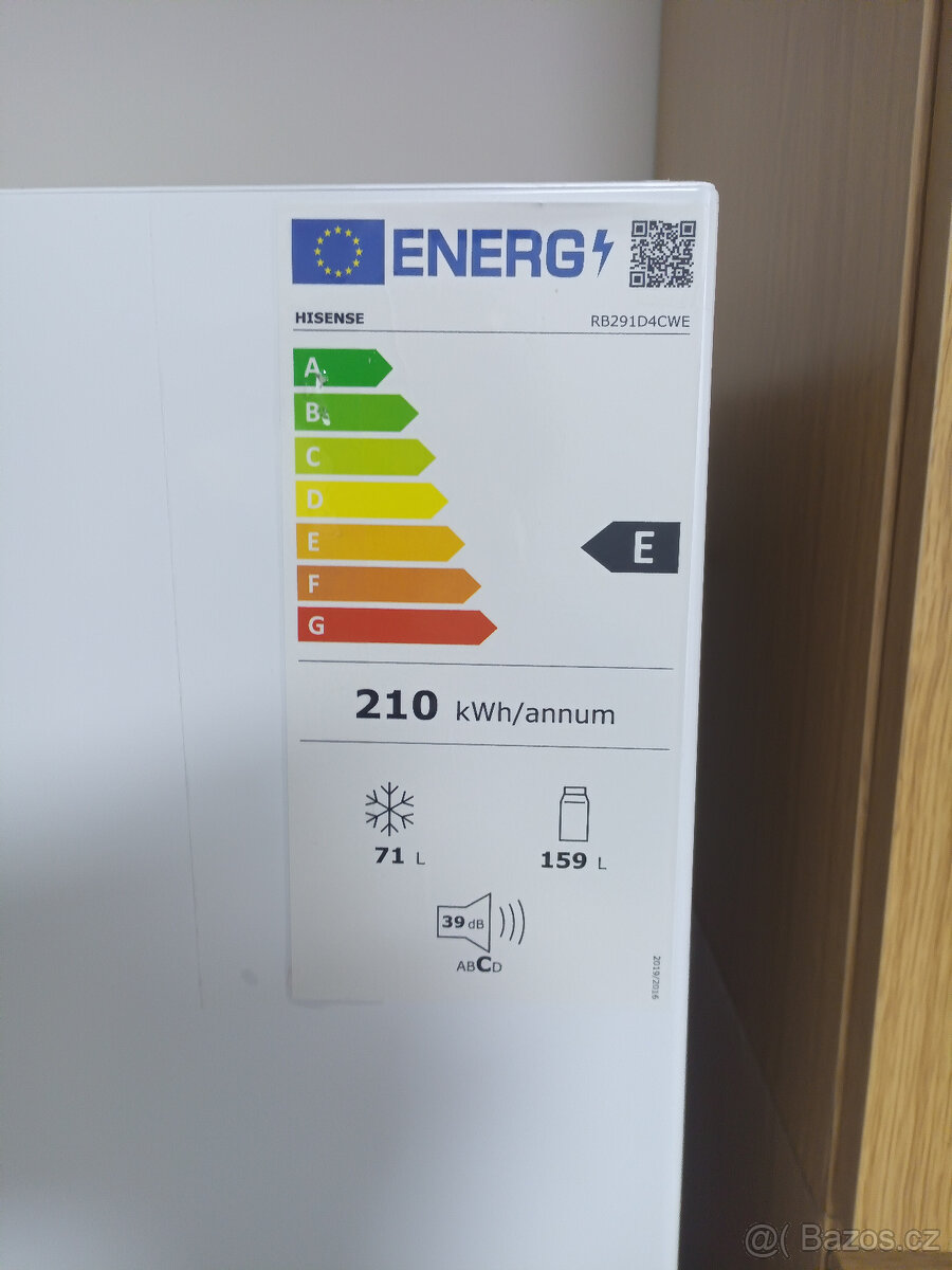 Lednice Hisense RB291D4CWE - 2