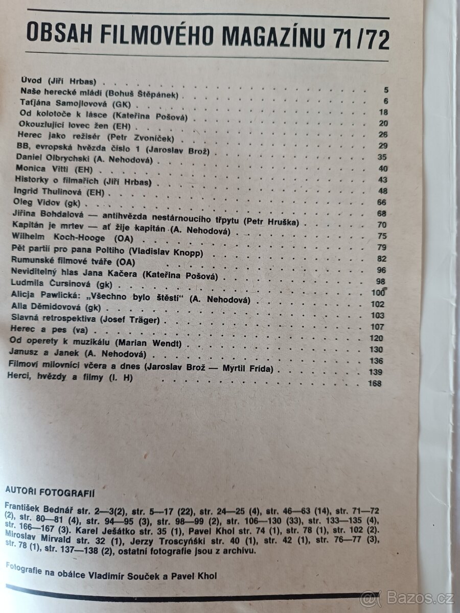 Staré filmové magazíny - Magazín Kina 1968, 1973 - 2