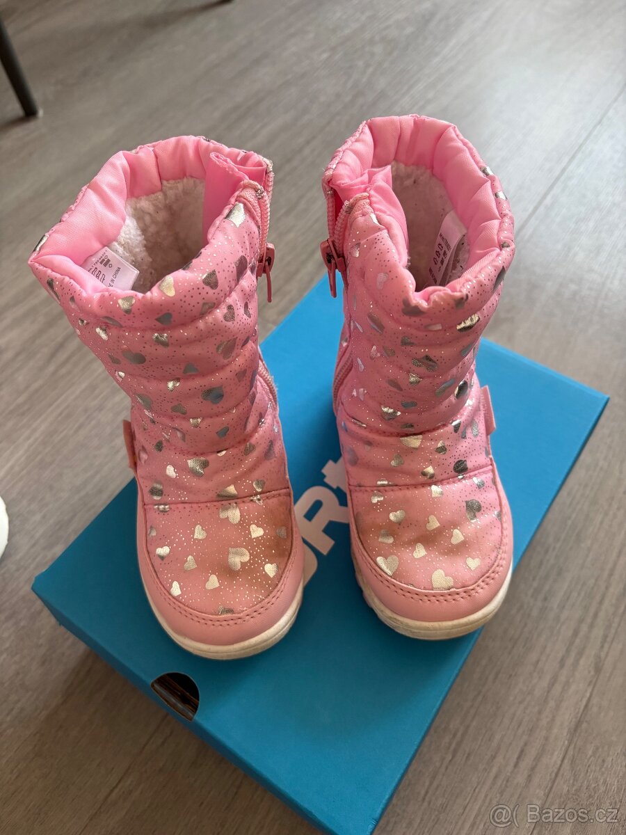 Růžové zimní boty - 2
