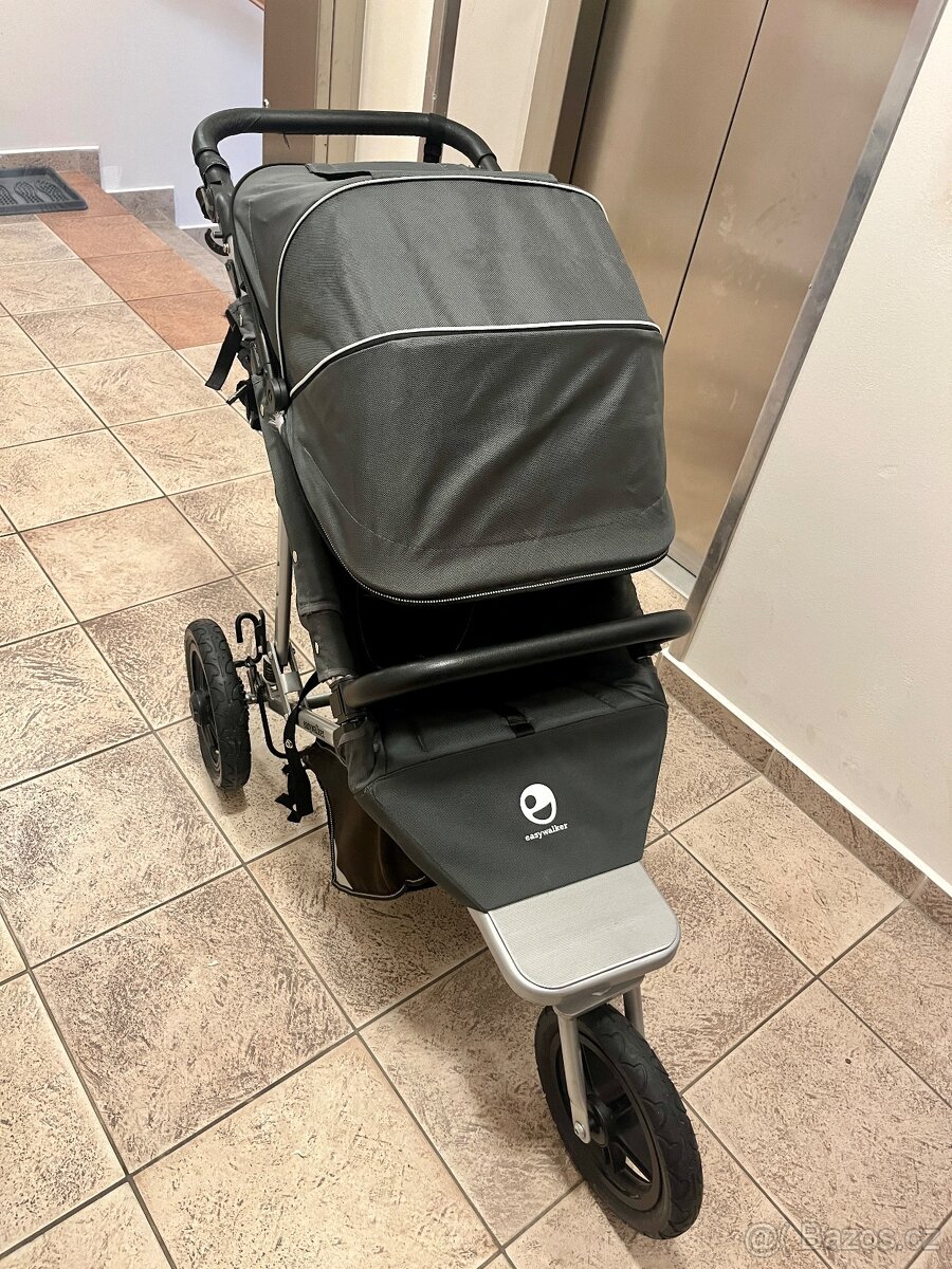 Kočárek Easywalker Sky Platinum + houpátko + vanička - 2
