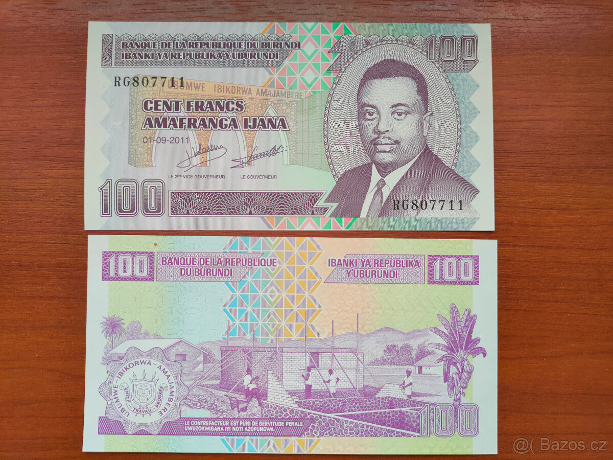 Burundi - 100 francs - 2