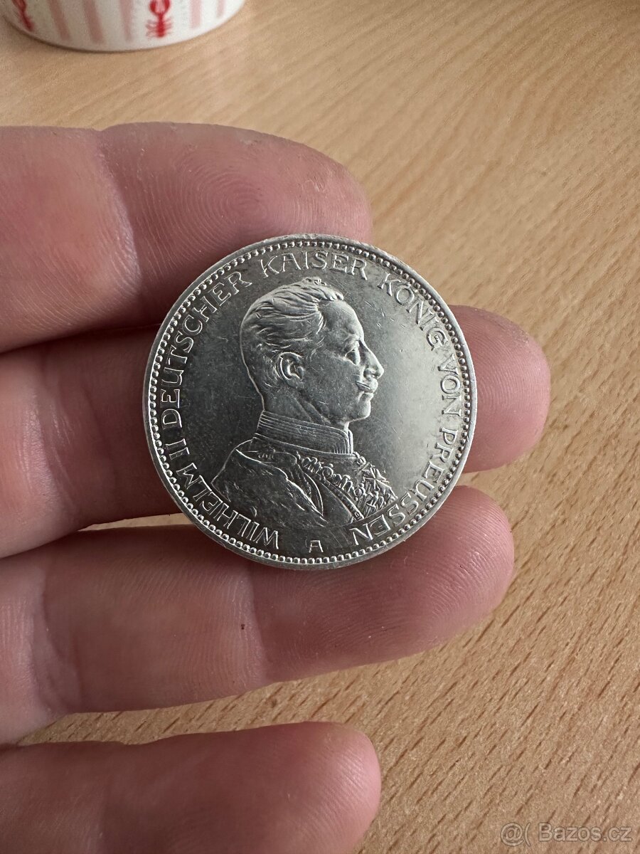 Stříbrná 3 Mark – Wilhelm II - 2