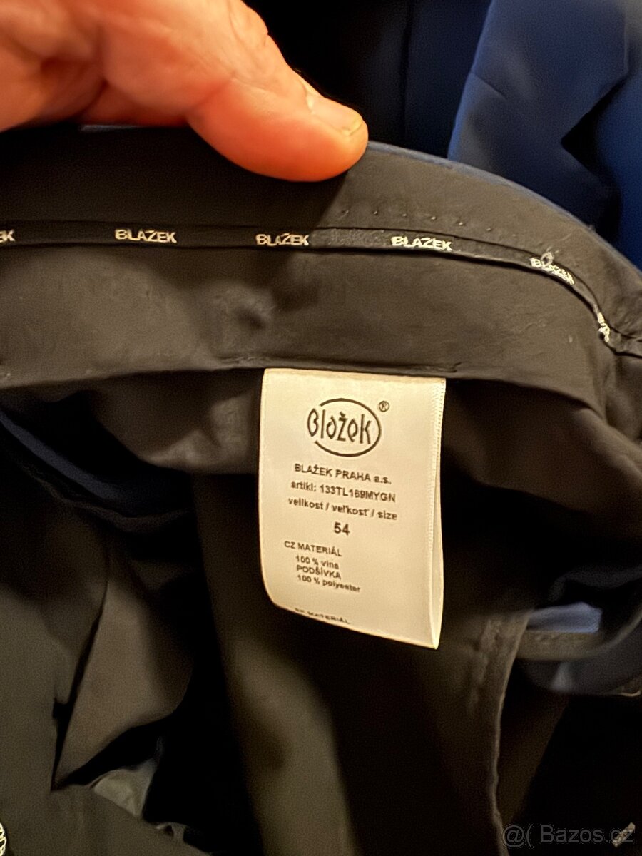 Prodám nový oblek Blažek velikost 52 - 2