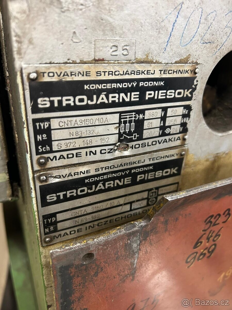Tabulové nůžky CNTA 3150/10A - 2