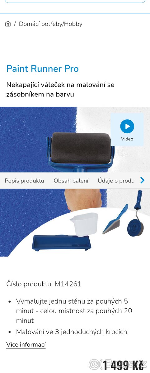 NOVÝ nekapajici váleček na malování Média shop - 2