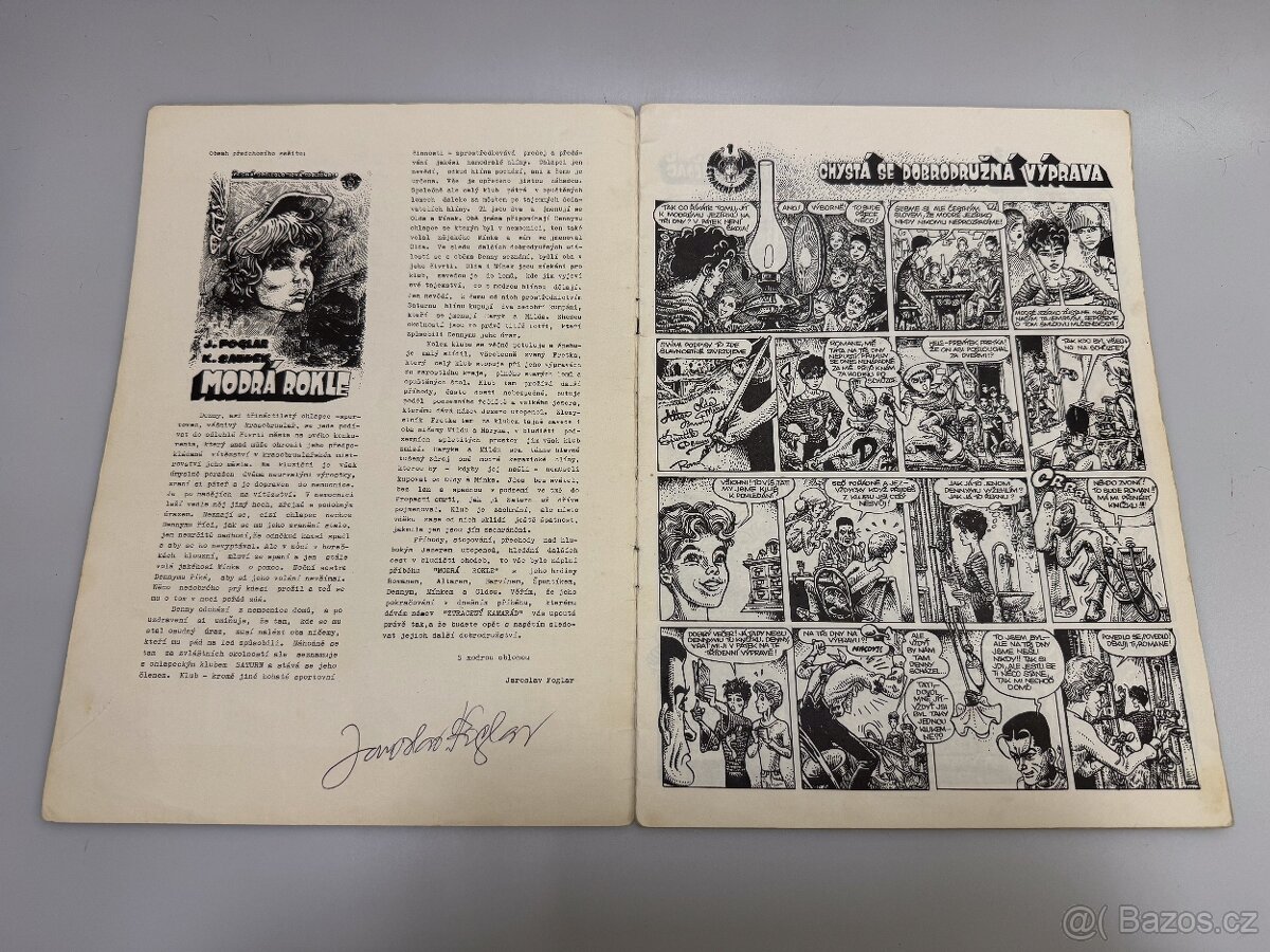 Kája Saudek Jaroslav Foglar Ztracený kamarád PODPIS - 2