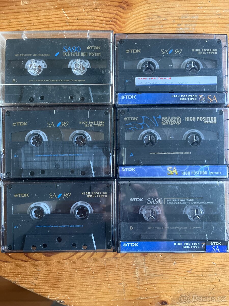 Magnetofon. kazety MC TDK SA 90., typ II chrom, CRO2 - 2
