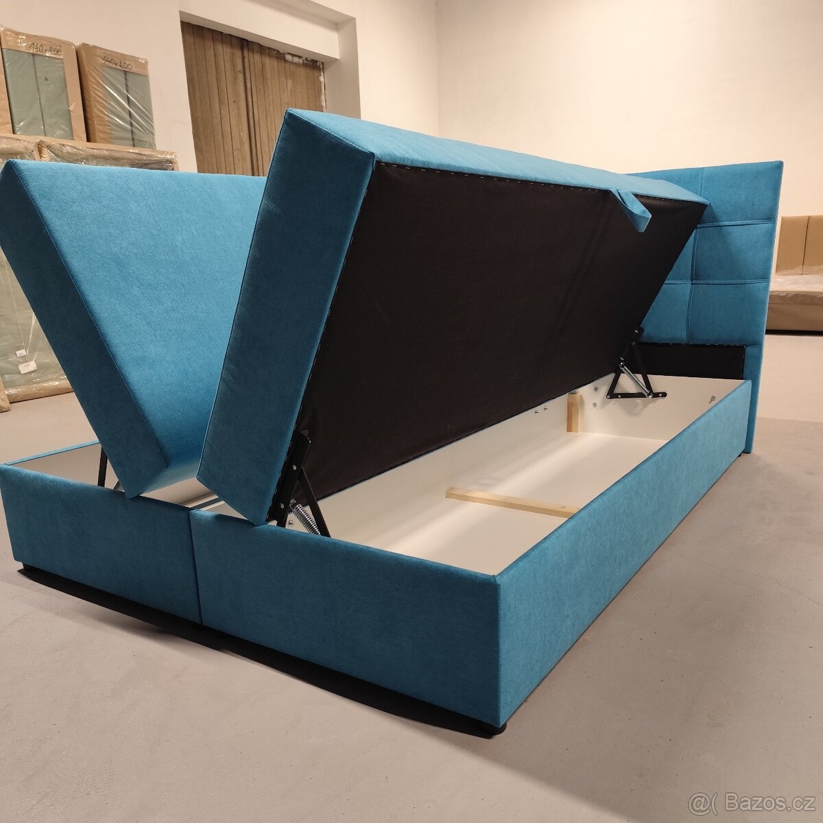 Boxspring postel 140x200cm doprava + 990kč - 2