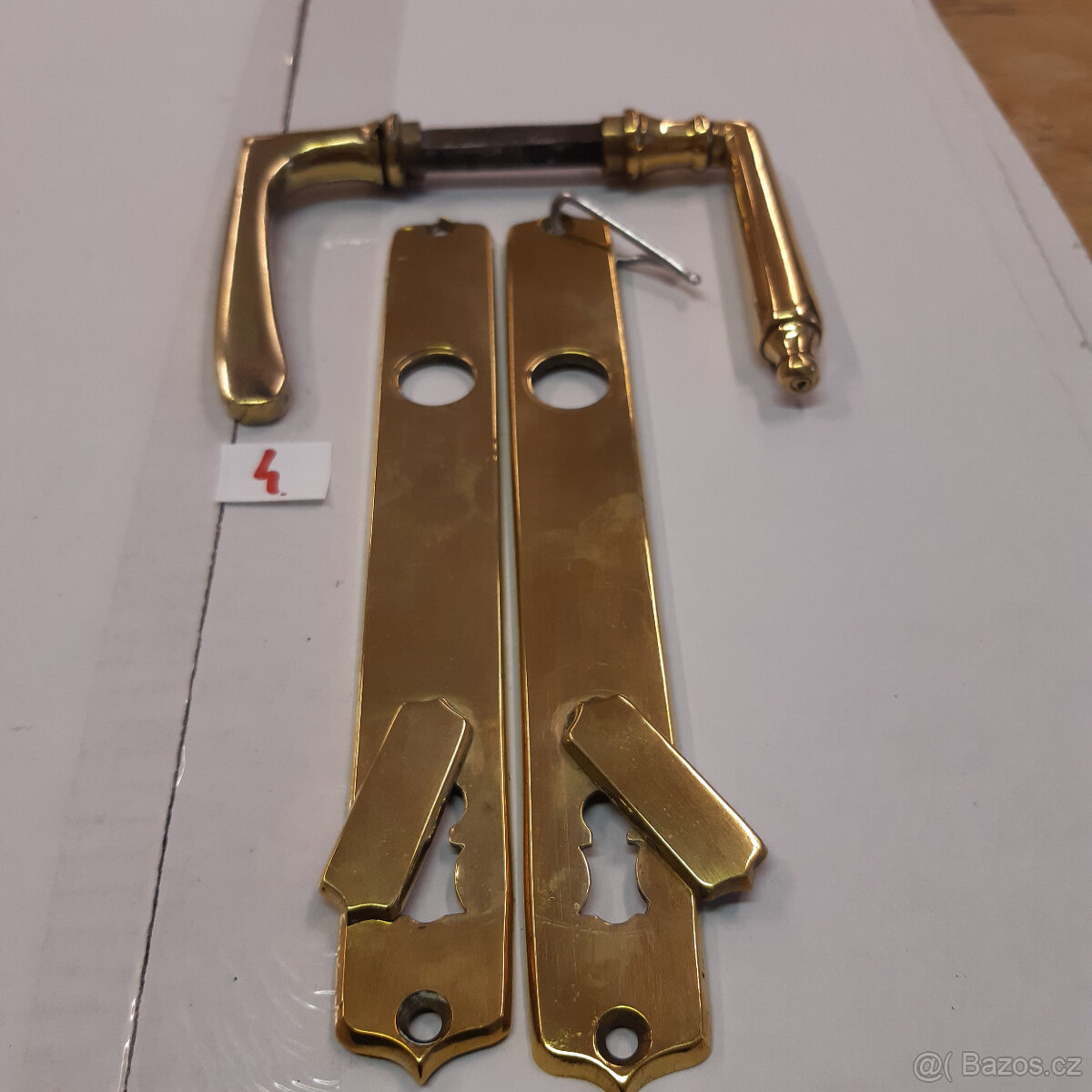 Mosazné kování na dveře-č.4 - 2