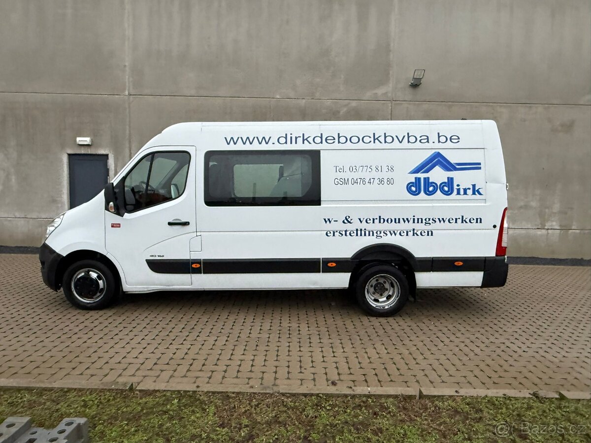 RENAULT MASTER 2,3 dci 6 místný - 6 míst -2016 1 majitel - 2