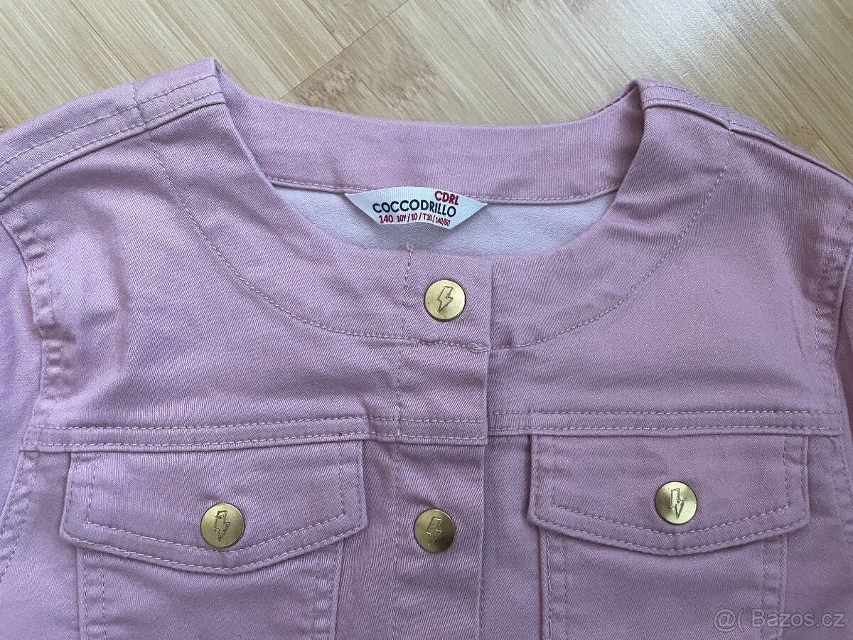 Džínová bunda zn. Coccodrillo - vel. 140 - 2
