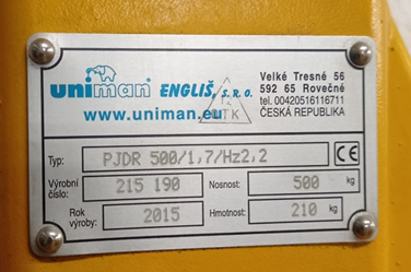 Portálový jeřáb ruční - 2