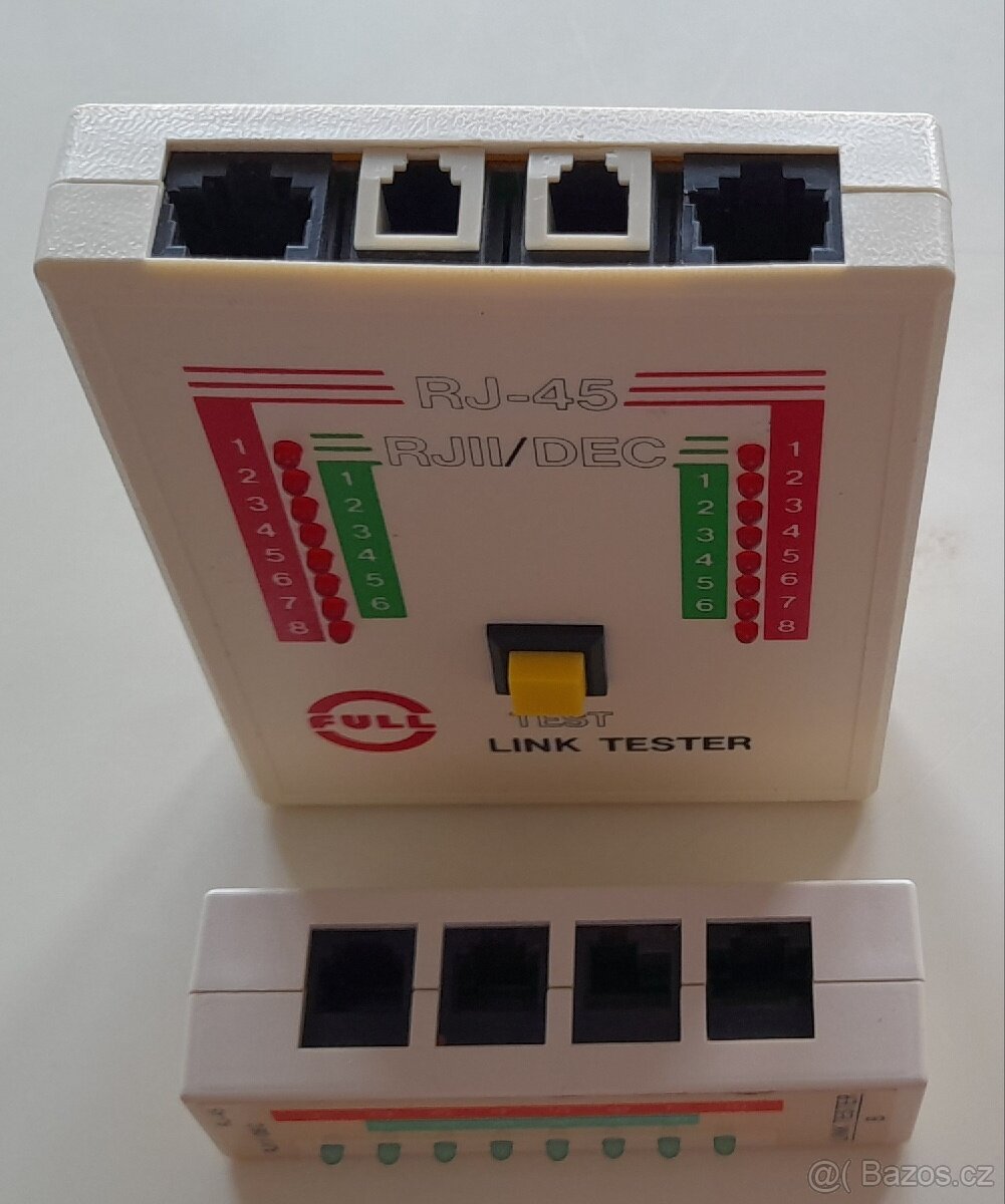 (21) LINK TESTER RJ 45 + RJ 11 - NA TESTOVÁNÍ UTP + STP - 2