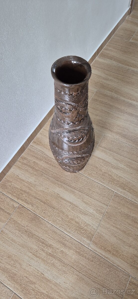 Prodám keramickou vázu, výška 72cm - 2