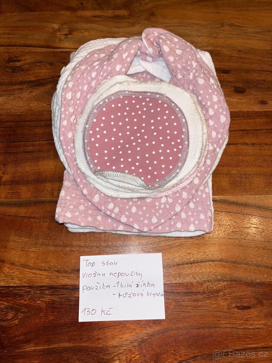 Krásný mušelínový set pro maminku a miminko, top stav - 2