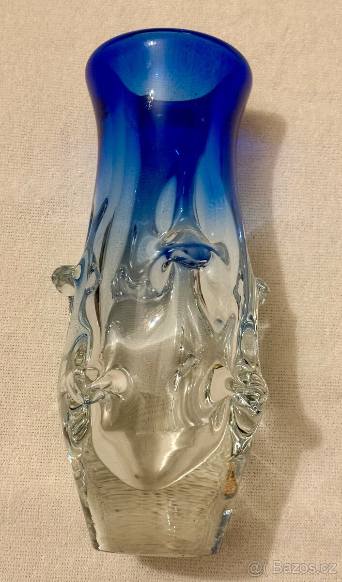 Váza hutní sklo Škrdlovice Ladislav Paleček - 2