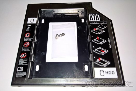 Redukce pro druhý HDD do Notebooku 9.5mm nebo 12.7mm - 2