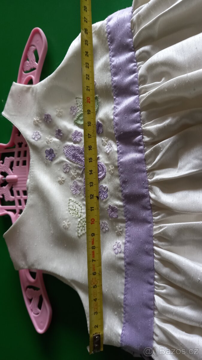 Perleťové šatičky Marks&Spencer vel 6-9m - 2