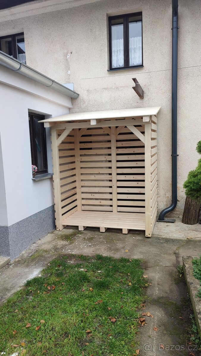 Dřevník nový na cca 4m3 naštípaného dřeva - 2