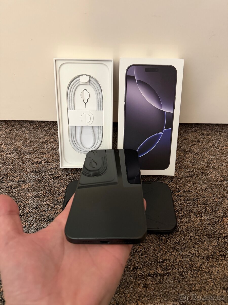 Apple iPhone 16 Pro Max 1tb Black Titan. 100% baterie, zaruk - 2