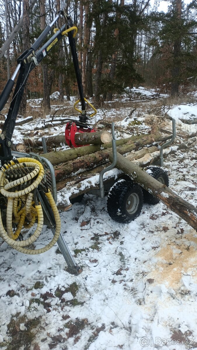 vyvážečky na dřevo, vlek na dřevo, hydraulická ruka - 2