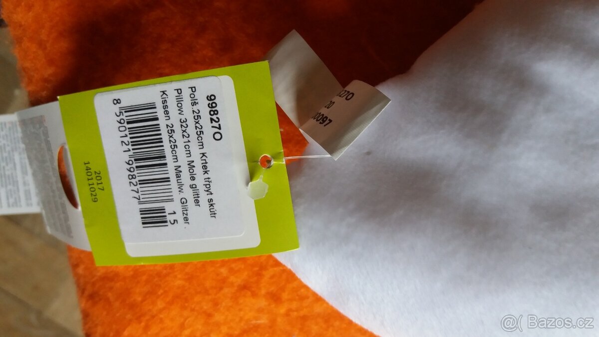 Polštář /polštářek Krteček třpytivý NOVÝ Miler Z. - 2