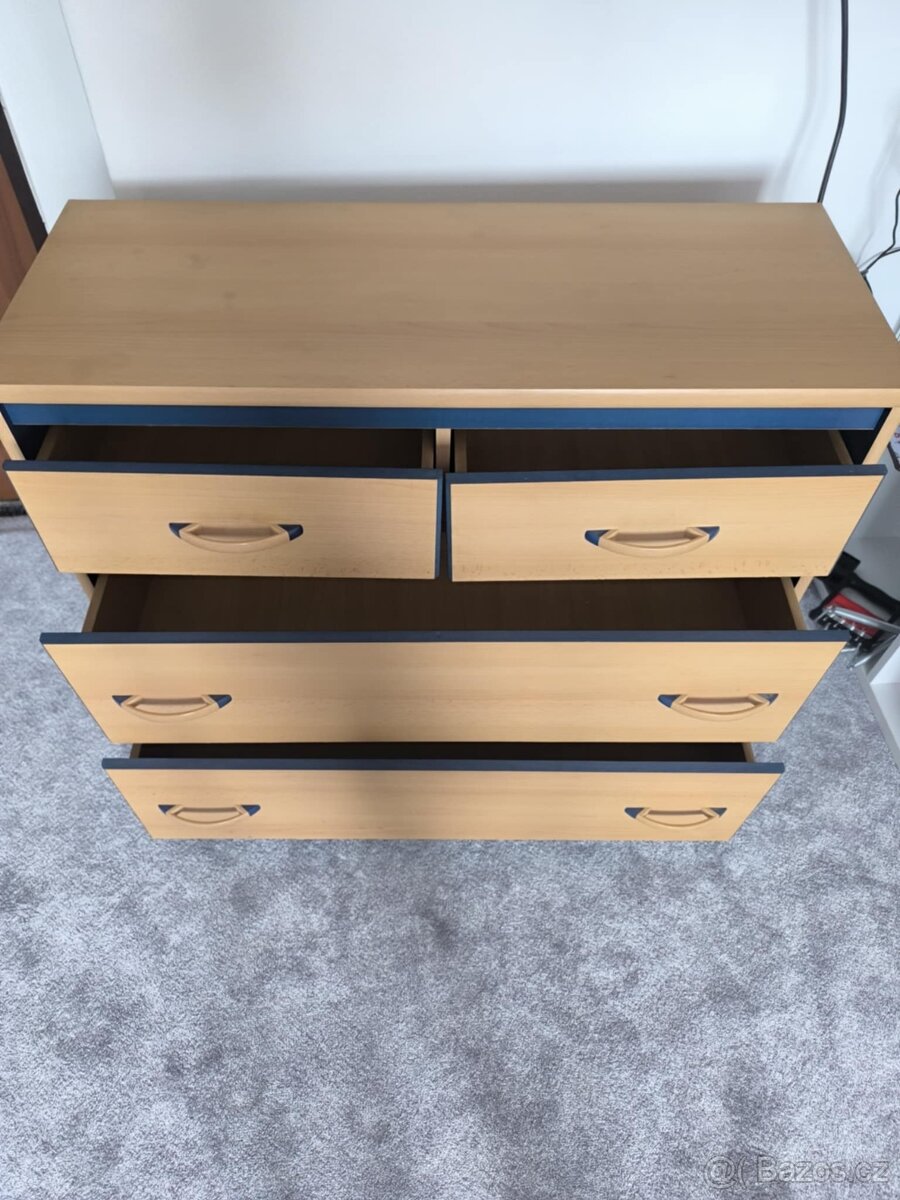 Šuplíková komoda 90x70x34 - 2