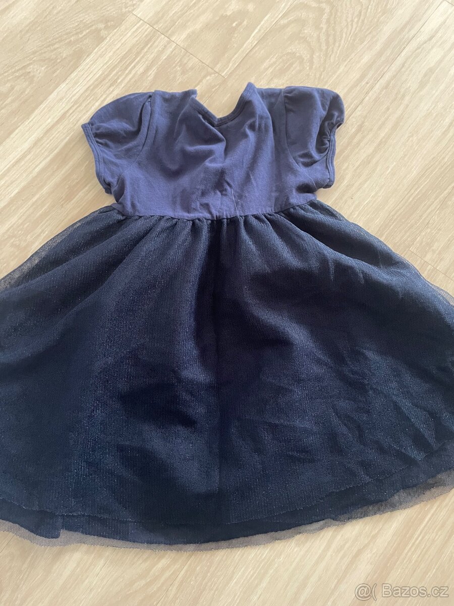 Tmavě modré šatičky vel. 98 - 2
