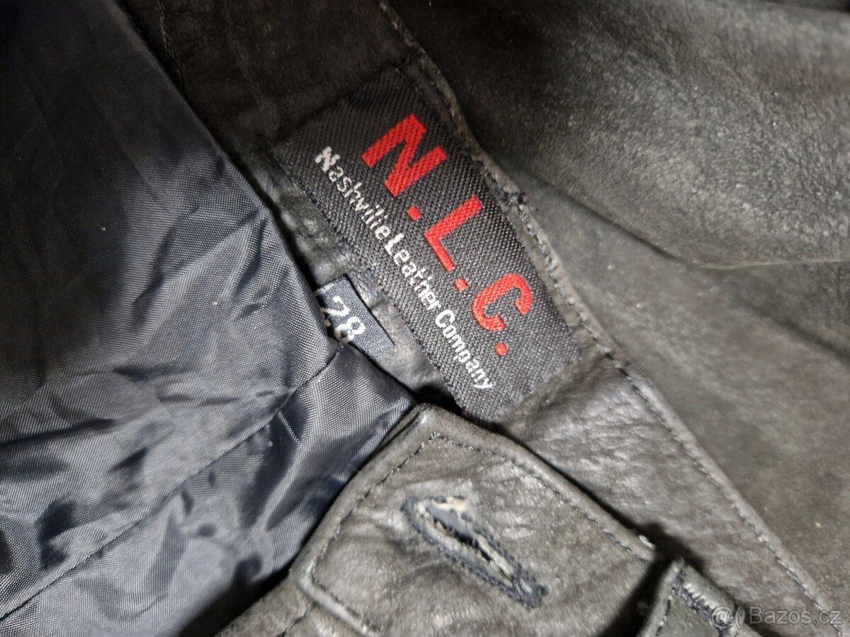 Kožené kalhoty dámské, hezké, broušená kůže - 2