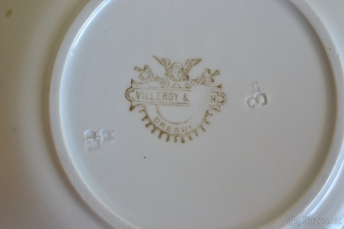 Podšálek starožitný VILLEROY BOSCH - 2