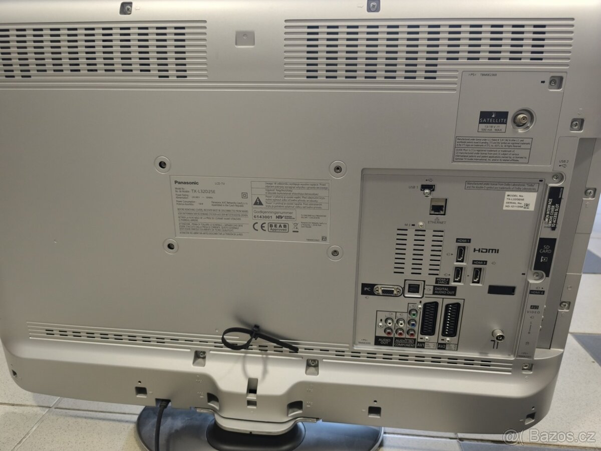 TV Panasonic + Set-top-box H.265 - 2