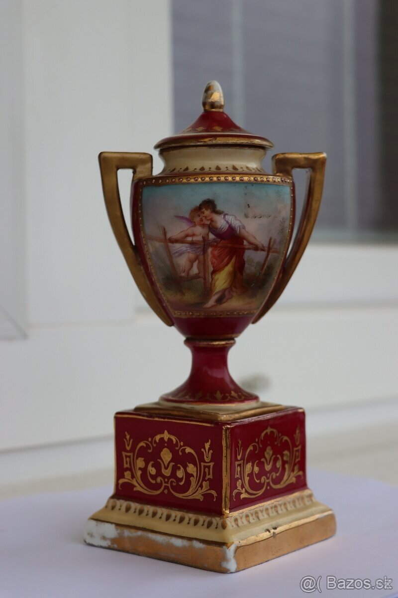 Starožitná porcelánová amfora Alt Wien - 2