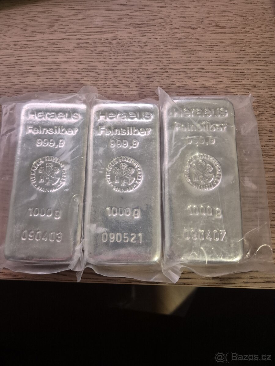 Stříbrný slitek 1kg - 2