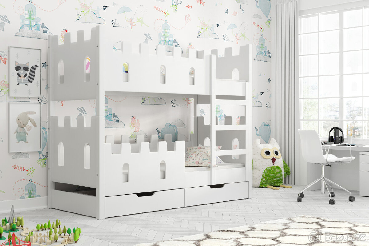 Dětská patrová postel Zámek - 2