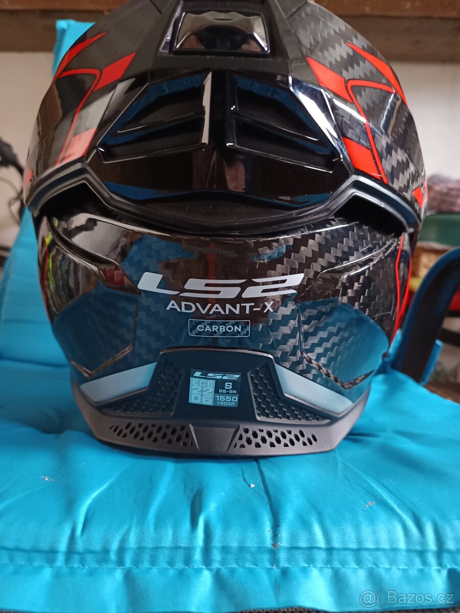 Přilba LS2 překlopka karbonová - 2