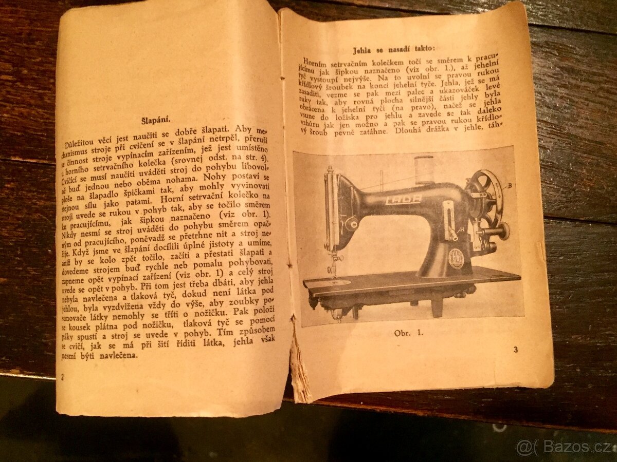 LADA 77 šicí stroj návod - 2