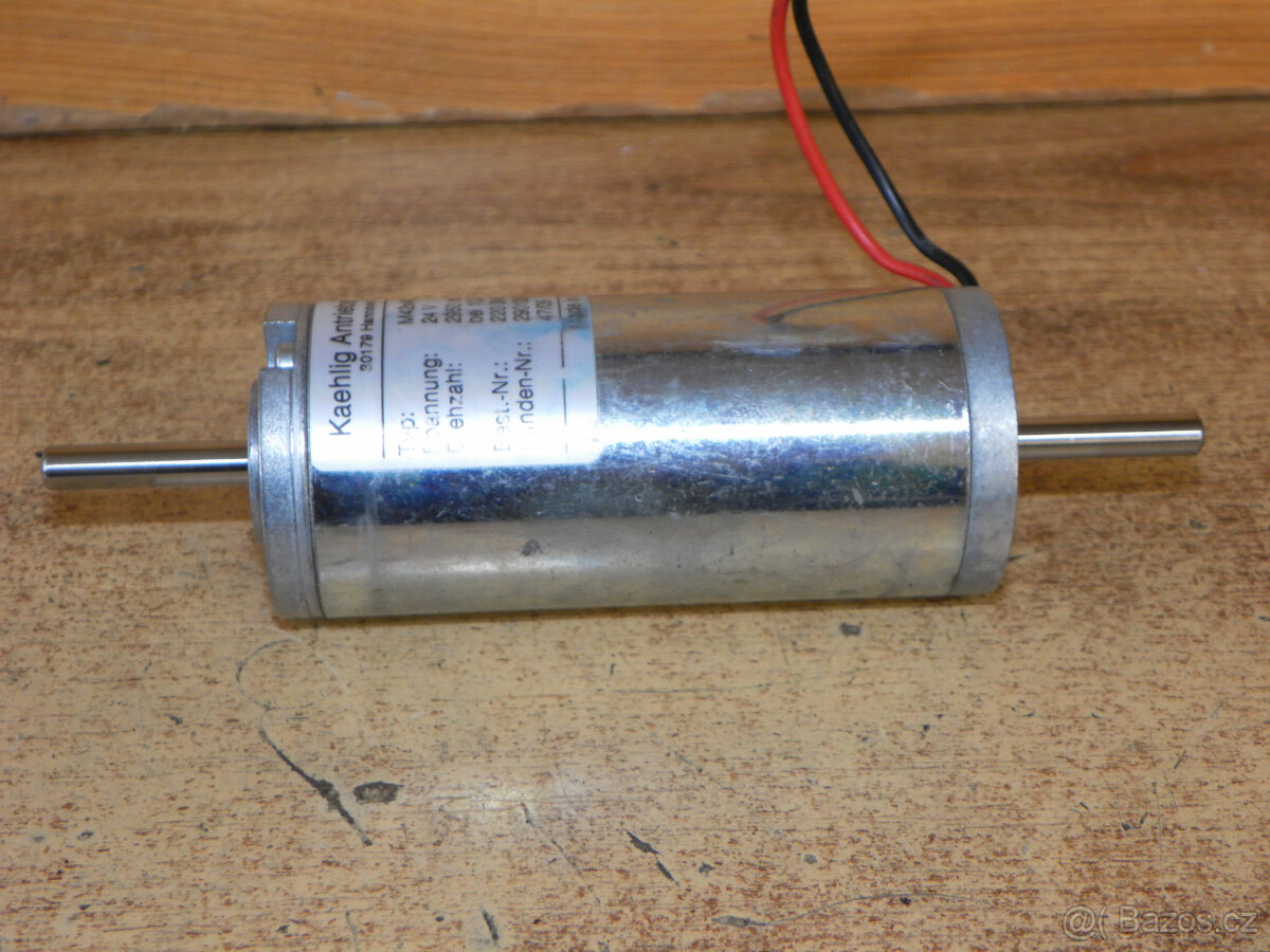 Elektromotor s průchozí osou 24 VDC, 2950 ot./min. - 2