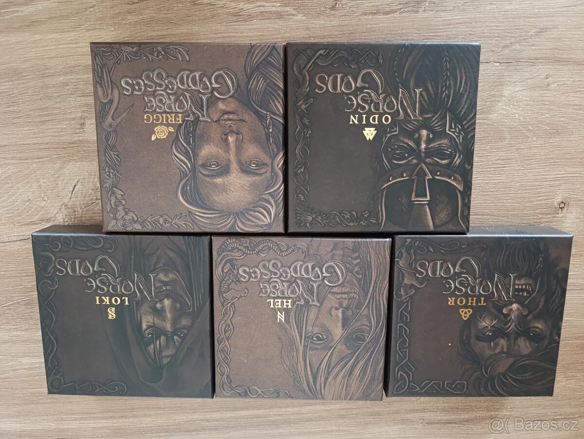 Seversti bohove, stribrne mince 5x2oz , ultra vysoky relief, - 2