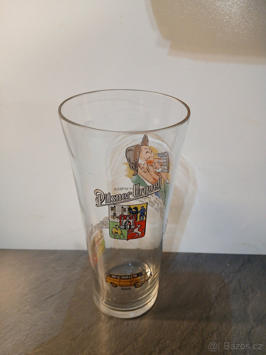 Pivní sklenice Pilsner Urquell 1968 - 2