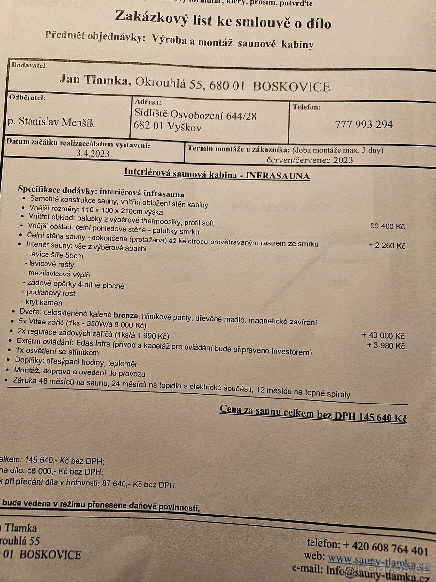 Prodám sauny 2 ks - 2