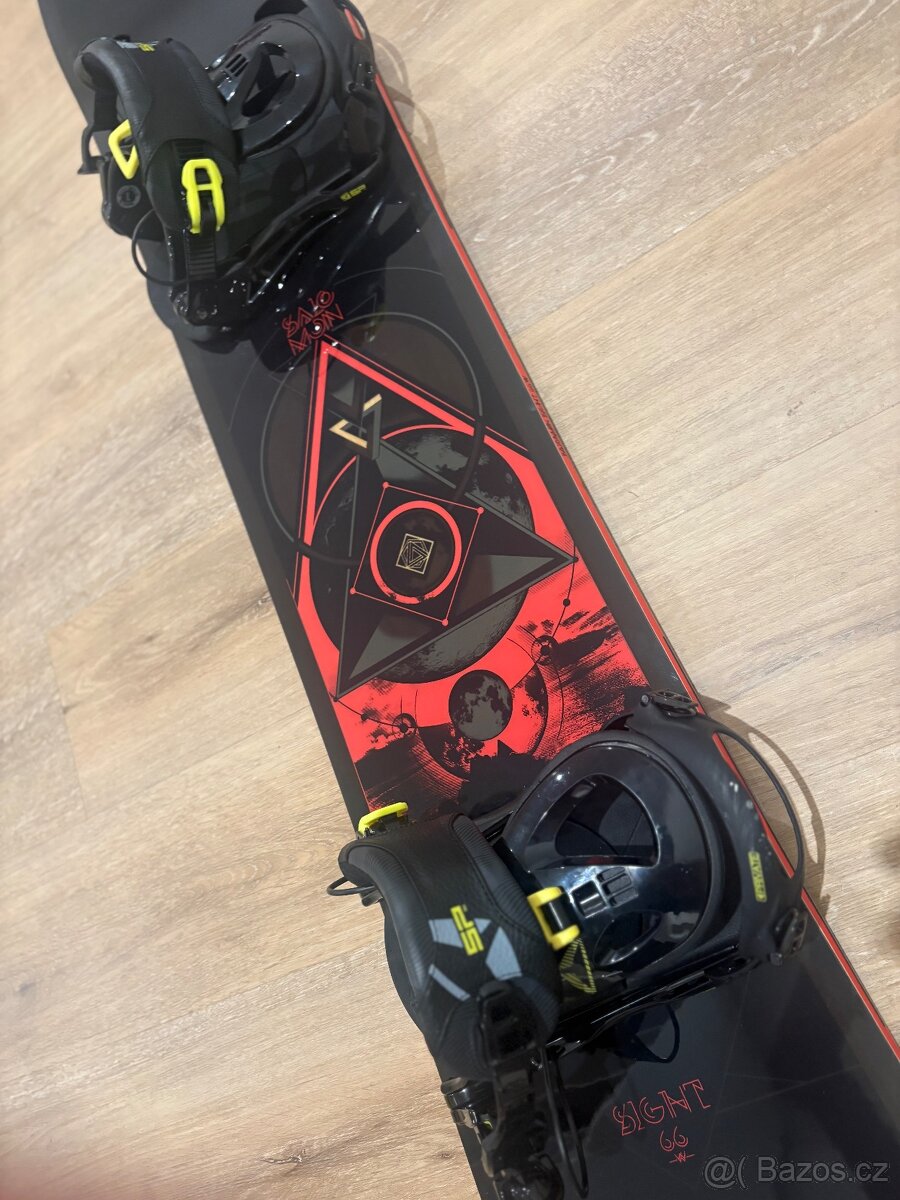 Snowboard Gravity Silent s vázáním SP Fastec Private B - 2