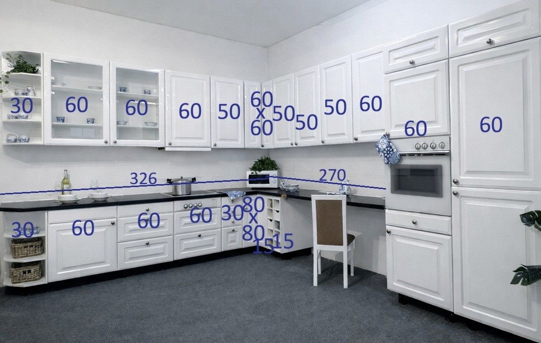 Bílá provence kuchyně ALICE - 2