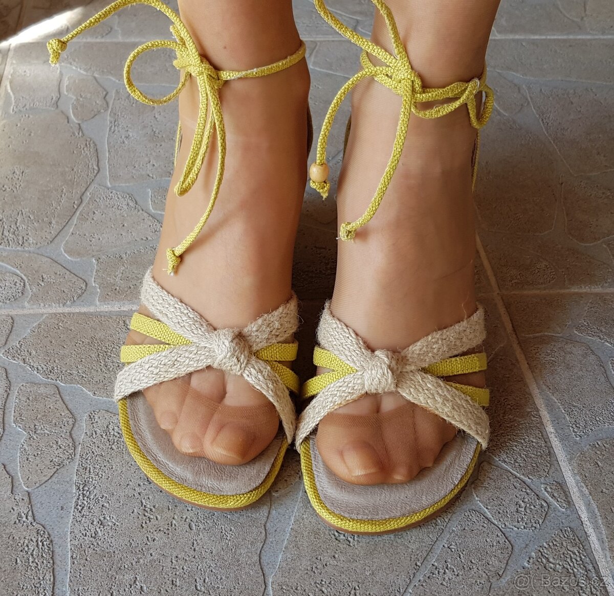 NOVÉ, KRÁSNÉ, SANDÁLKY VEL.37 Barva Limetka - 2