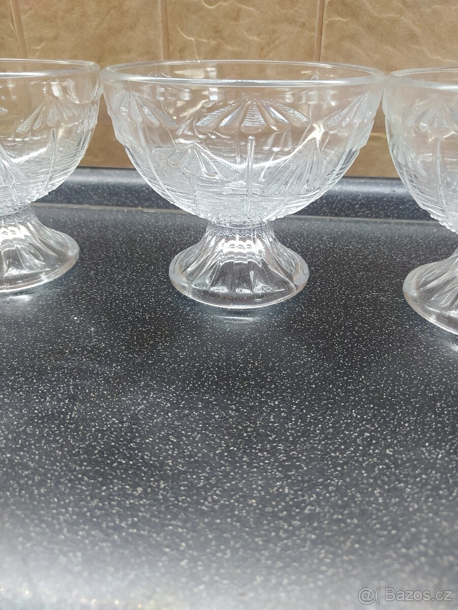 Retro kompotové misky s deštníky - 2