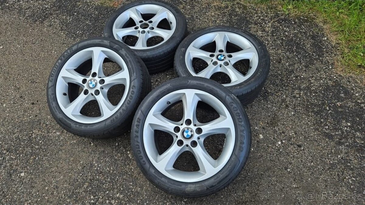 R17 Alu kola originál BMW 17" s pneu Goodyear – 5x120 - 2