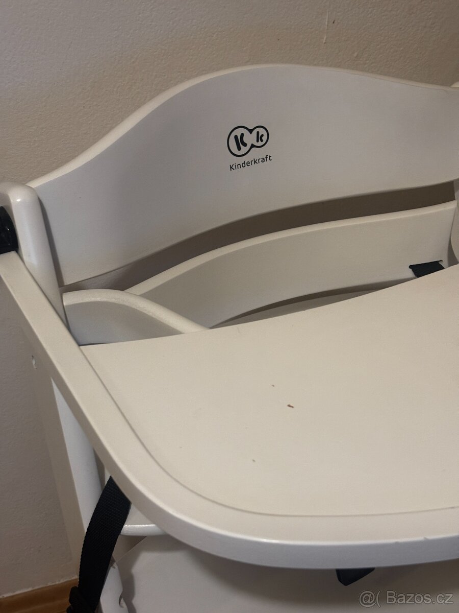 KINDERKRAFT Jídelní židlička, bílá - 2